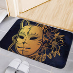 Japanese Fox Mask Print Indoor Door Mat
