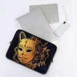 Japanese Fox Mask Print Laptop Sleeve