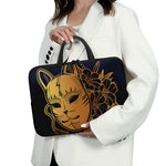 Japanese Fox Mask Print Laptop Sleeve With Handle