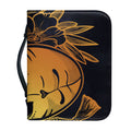 Japanese Fox Mask Print Leather Bible Cover