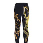 Japanese Fox Mask Print Men's leggings