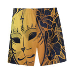 Japanese Fox Mask Print Men's Sports Shorts