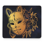 Japanese Fox Mask Print Mouse Pad