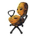 Japanese Fox Mask Print Office Chair Cover