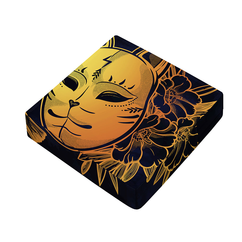 Japanese Fox Mask Print Outdoor Seat Cushion Cover