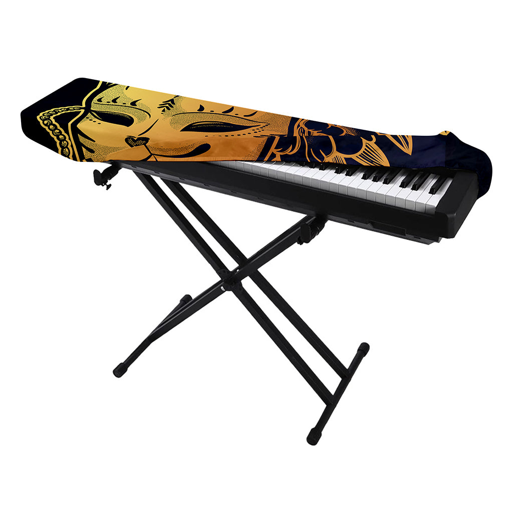 Japanese Fox Mask Print Piano Keyboard Cover