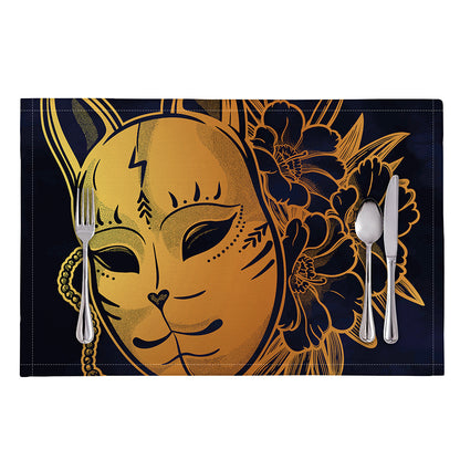 Japanese Fox Mask Print Placemat