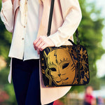 Japanese Fox Mask Print Shoulder Strap Bible Bag