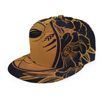 Japanese Fox Mask Print Snapback Cap