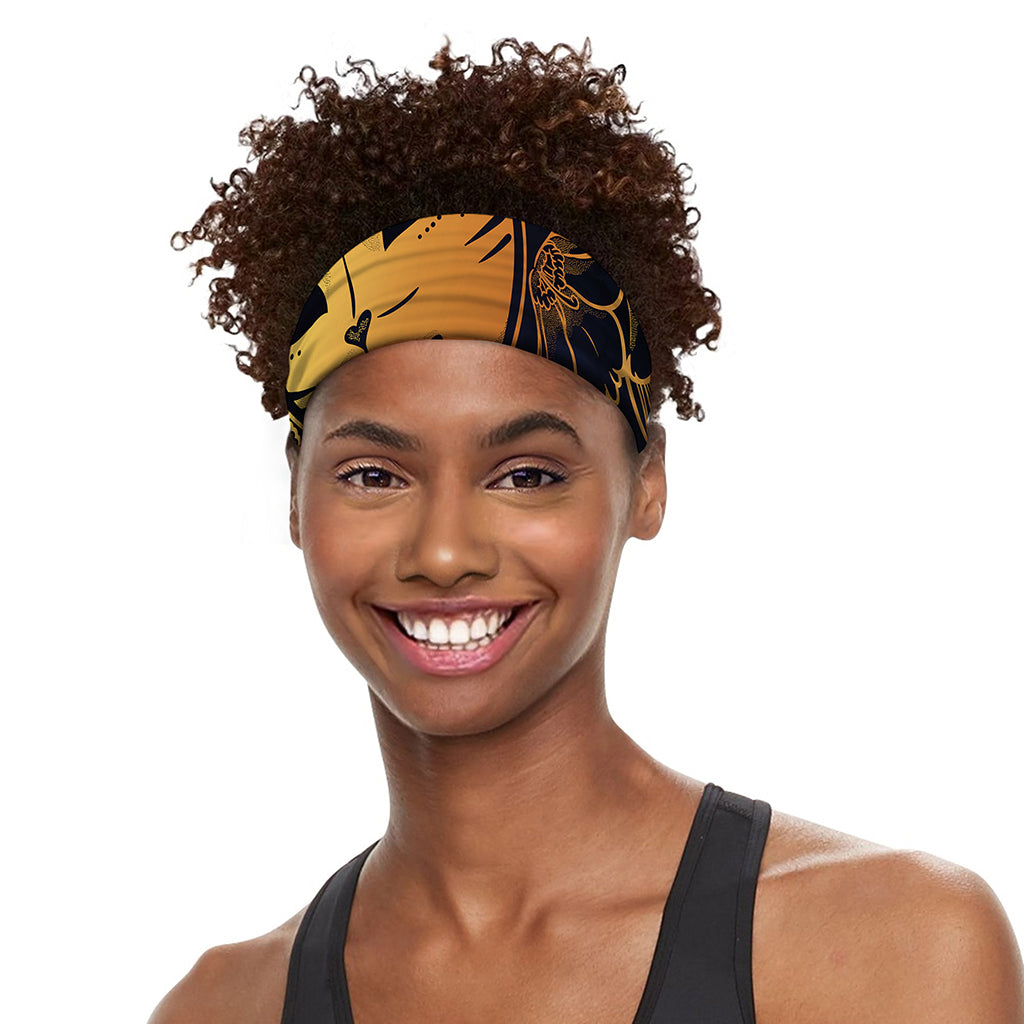 Japanese Fox Mask Print Sports Headband