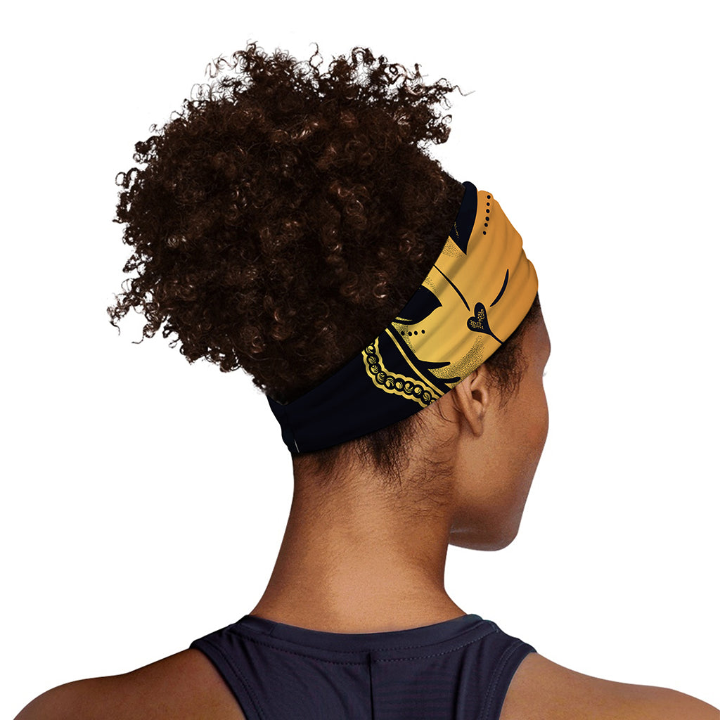 Japanese Fox Mask Print Sports Headband