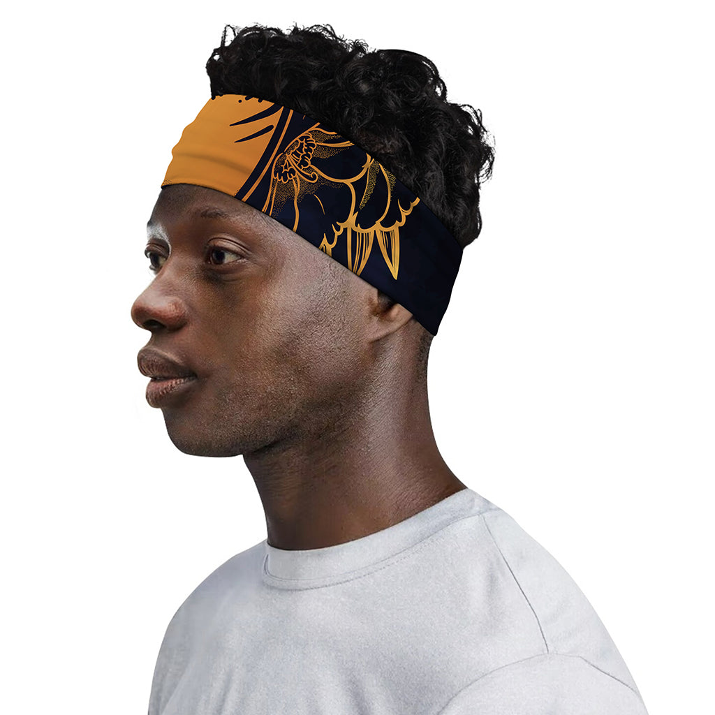 Japanese Fox Mask Print Sports Headband