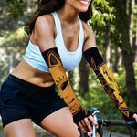 Japanese Fox Mask Print Sun Protection Arm Sleeves