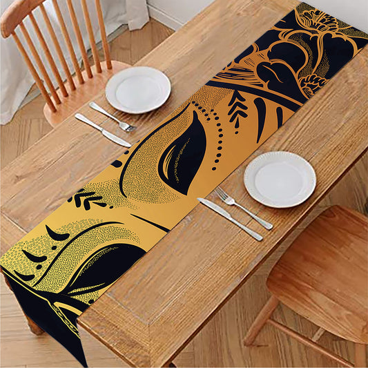 Japanese Fox Mask Print Table Runner