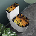 Japanese Fox Mask Print Toilet Lid And Tank Cover Set