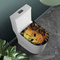 Japanese Fox Mask Print Toilet Lid Cover