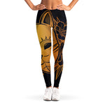 Japanese Fox Mask Print Women's Leggings
