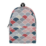 Japanese Geometric Pattern Print Backpack