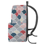 Japanese Geometric Pattern Print Backpack