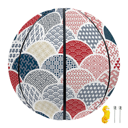 Japanese Geometric Pattern Print Basketball