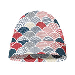 Japanese Geometric Pattern Print Beanie