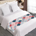 Japanese Geometric Pattern Print Bed Runner