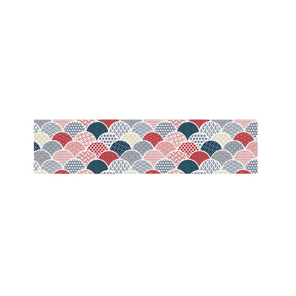Japanese Geometric Pattern Print Bed Runner