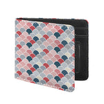 Japanese Geometric Pattern Print Bifold Wallet