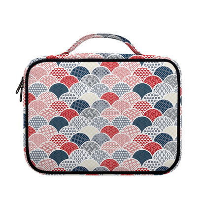 Japanese Geometric Pattern Print Briefcase Bible Bag