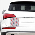Japanese Geometric Pattern Print Car Sticker