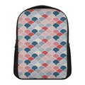 Japanese Geometric Pattern Print Casual Backpack