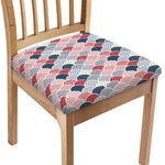 Japanese Geometric Pattern Print Chair Cushion Cover
