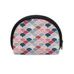 Japanese Geometric Pattern Print Coin Purse