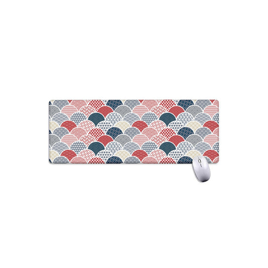 Japanese Geometric Pattern Print Extended Mouse Pad