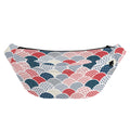 Japanese Geometric Pattern Print Fanny Pack