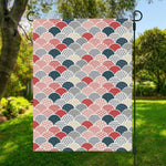 Japanese Geometric Pattern Print Garden Flag