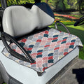 Japanese Geometric Pattern Print Golf Cart Seat Cover