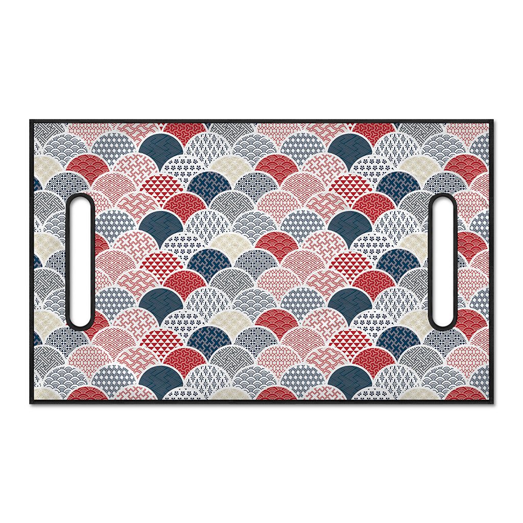 Japanese Geometric Pattern Print Golf Cart Seat Cover
