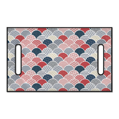 Japanese Geometric Pattern Print Golf Cart Seat Cover