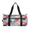 Japanese Geometric Pattern Print Gym Bag