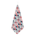 Japanese Geometric Pattern Print Hand Towel