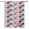 Japanese Geometric Pattern Print House Flag