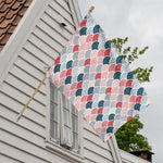 Japanese Geometric Pattern Print House Flag