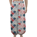 Japanese Geometric Pattern Print Lantern Pants