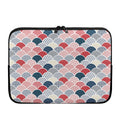 Japanese Geometric Pattern Print Laptop Sleeve