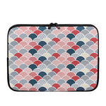 Japanese Geometric Pattern Print Laptop Sleeve