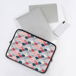 Japanese Geometric Pattern Print Laptop Sleeve