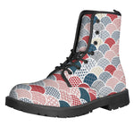 Japanese Geometric Pattern Print Backpack