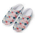 Japanese Geometric Pattern Print Mesh Casual Shoes