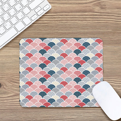 Japanese Geometric Pattern Print Mouse Pad